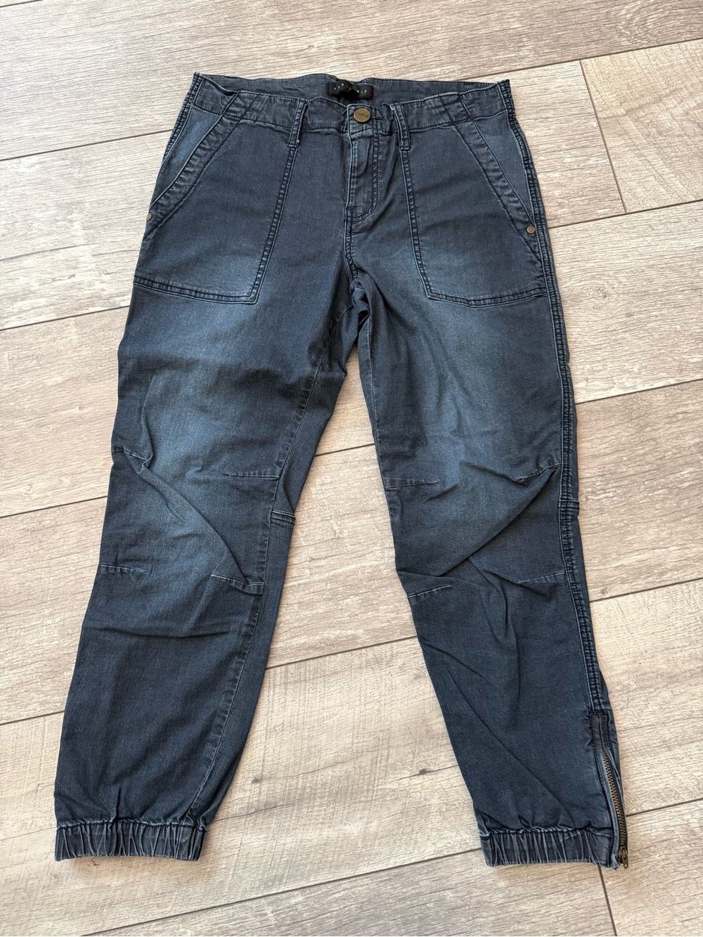 Sanctuary Rebel Denim Pants Blue with Branded Waist Label